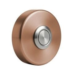 Paslanmaz Dekoratif Zil Butonu Antik Bronz - Yuvarlak