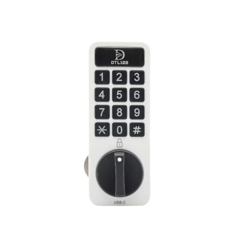 DTL-122B Şifreli Çekmece Dolap Kilidi / Beyaz