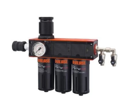Devilbiss PRO AIR-3 Filtre Regülatörü Aktif Kargon Filtreli Birleştirici